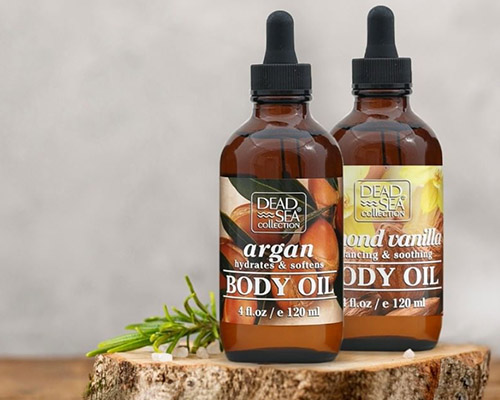 dead sea argan oil in bottles